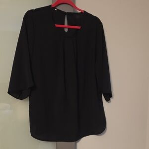 Amazon Size XL Black Blouse With Bell Sleeves